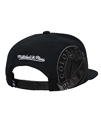 Mitchell & Ness Men's and Women's Black Colorado Rockies Side Logo Snapback Hat
