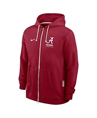 Nike Men's Crimson Alabama Tide 2026 Sideline Standard Issue Dri-fit Full-Zip Hoodie