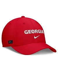 Nike Men's Red Georgia Bulldogs Rise On-Field SwooshFlex Dri-fit Flex Hat