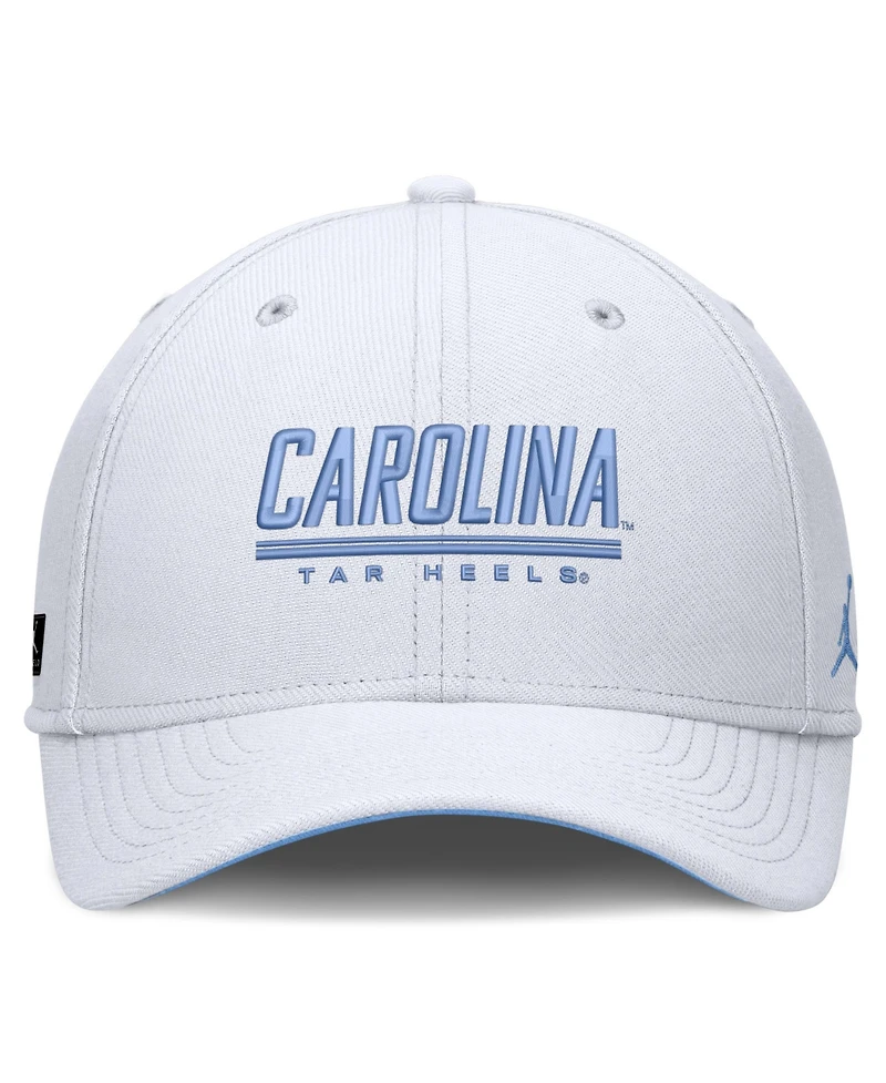 Jordan Men's White North Carolina Tar Heels Game Day Rise Swooshflex Hat