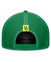 Nike Men's and Women's Beige, Green Oregon Ducks Legacy Rise Trucker Adjustable Hat