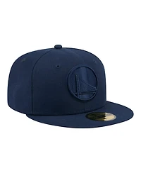 New Era Men's Navy Golden State Warriors Tonal Color Pack 59FIFTY Fitted Hat
