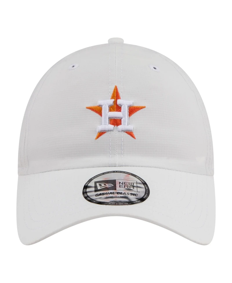 New Era Men's White Houston Astros Ripstop Casual Classic Adjustable Hat