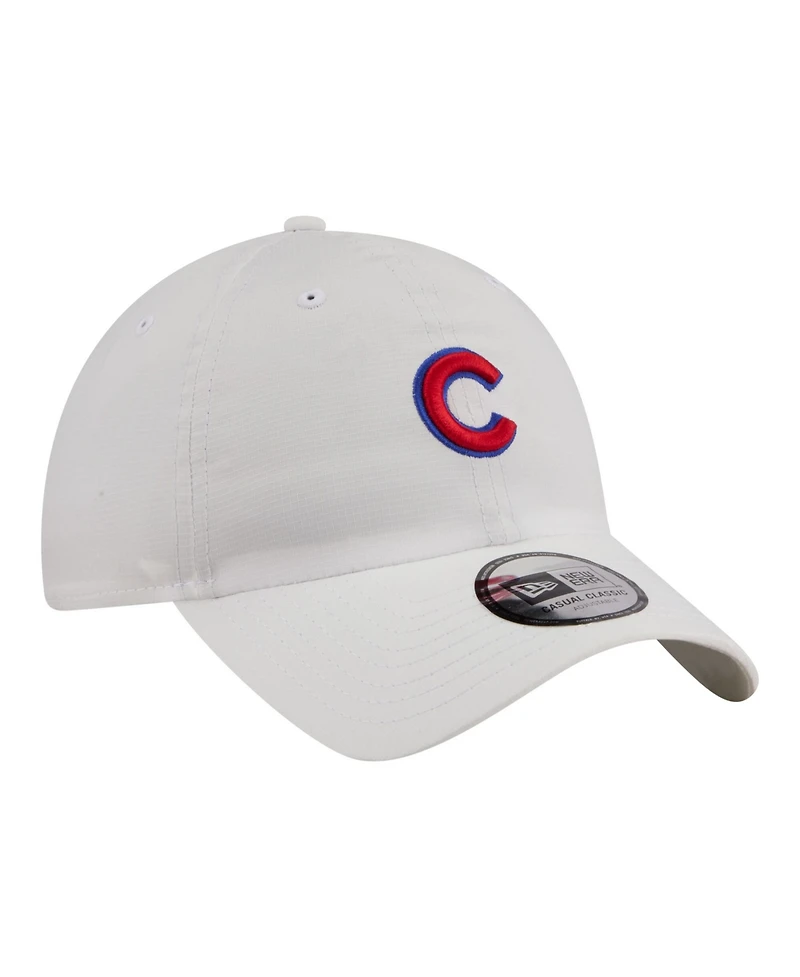 New Era Men's White Chicago Cubs Ripstop Casual Classic Adjustable Hat