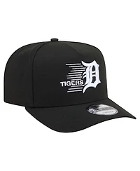 New Era Men's Black Detroit Tigers Motion A-Frame 9FIFTY Snapback Hat
