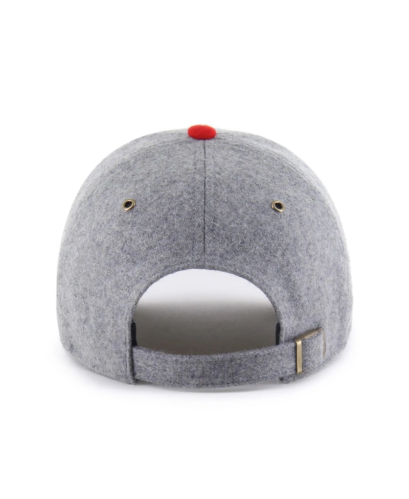 '47 Brand Men's Gray Washington Nationals Golden Age Wool Clean Up Adjustable Hat