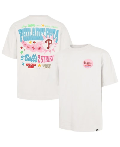 47 Brand Men's and Women's Cream Philadelphia Phillies Turnpike Chuck Foundation T-Shirt