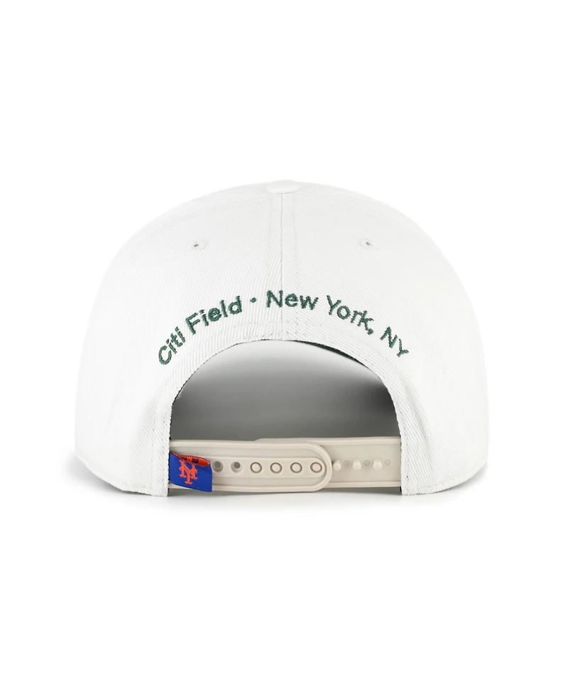'47 Brand Men's White, Green New York Mets Flora Gallery Hitch Adjustable Hat