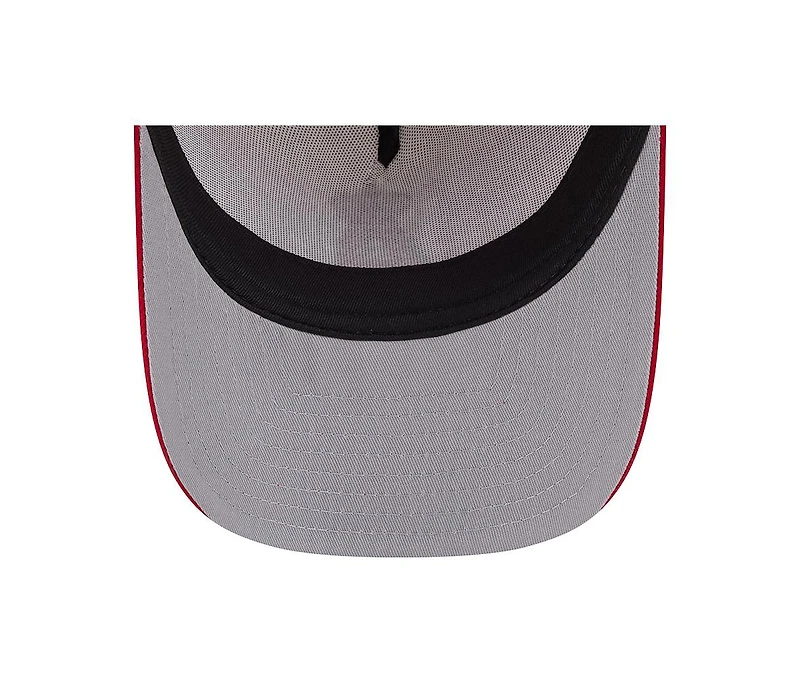 New Era Men's Cream, Red Los Angeles Angels Banner A-Frame 9FIFTY Trucker Snapback Hat