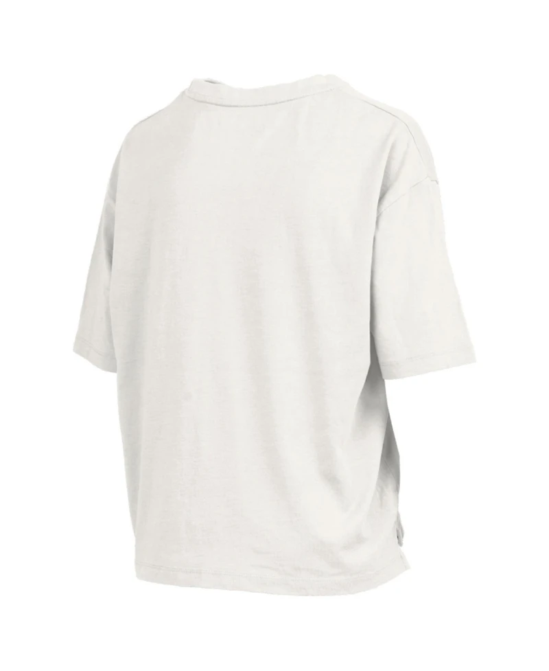 Pressbox Women's White Indiana Hoosiers Elena Oversized Slub T-Shirt
