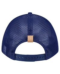 New Era Men's Stone, Royal Los Angeles Dodgers Text A-Frame Trucker 9FORTY Hat