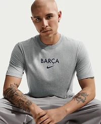 Nike Men's Gray Barcelona Wordmark T-Shirt