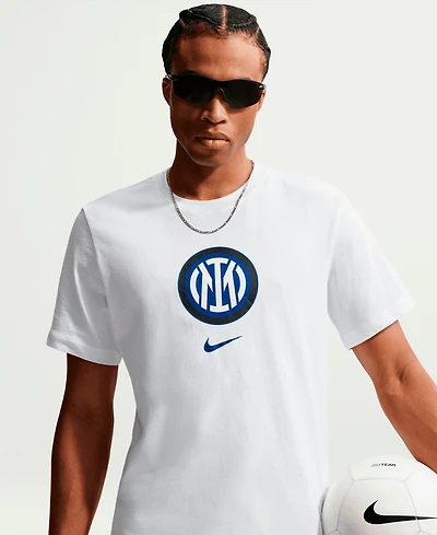 Nike Men's White Inter Milan Crest T-Shirt