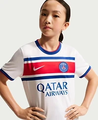 Nike Big Boys and Girls White Paris Saint-Germain 2026, 27 Away Pre-Match Jersey