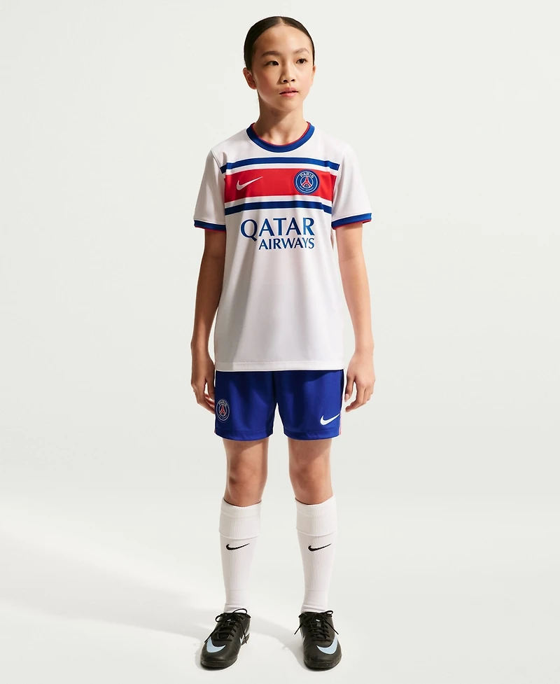 Nike Big Boys and Girls White Paris Saint-Germain 2026, 27 Away Pre-Match Jersey