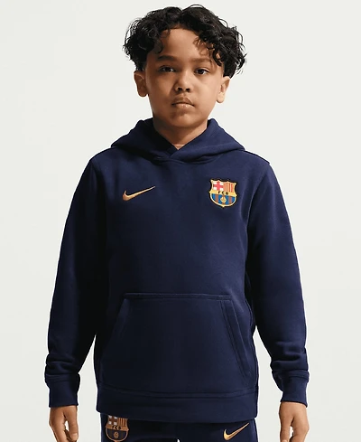 Nike Big Boys and Girls Navy Barcelona Club Hoodie