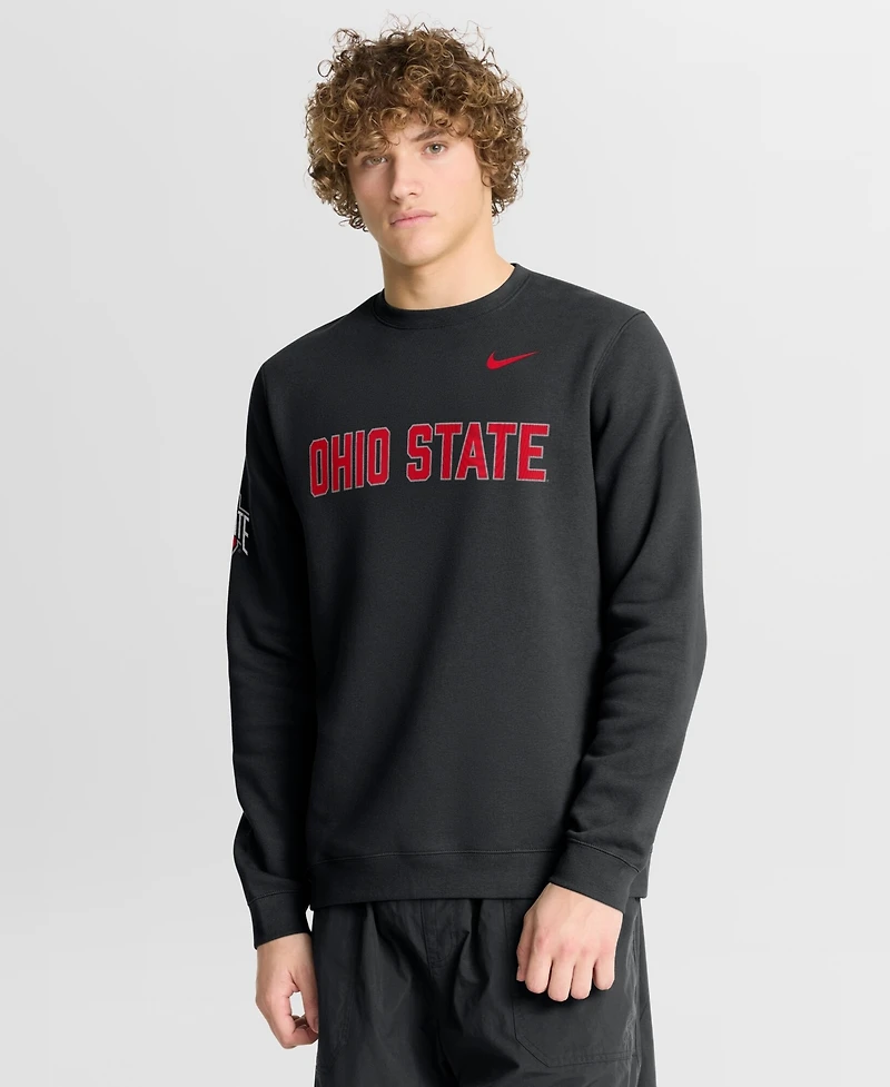 Nike Men's Black Ohio State Buckeyes 2026 Sideline Club Sweatshirt