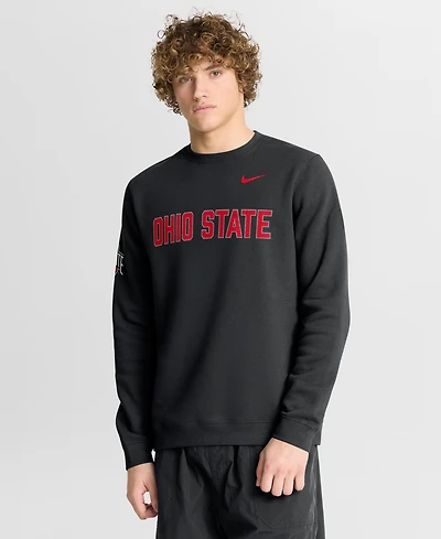 Nike Men's Black Ohio State Buckeyes 2026 Sideline Club Sweatshirt