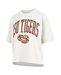 Pressbox Women's White Lsu Tigers Nelson T-Shirt