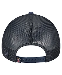 New Era Men's Navy California Angels Distressed 9FORTY A-Frame Adjustable Trucker Hat