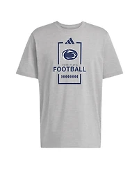 Adidas Men's Gray Penn State Nittany Lions Football Cotton T-Shirt
