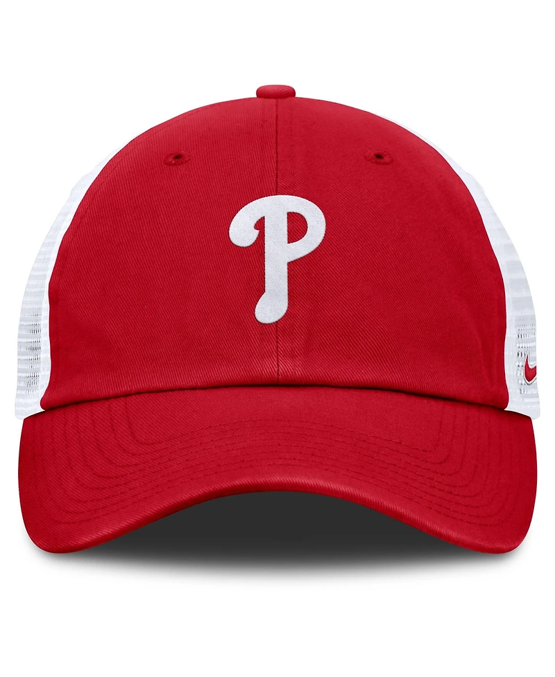 Nike Men's Red, White Philadelphia Phillies Club Trucker Adjustable Hat