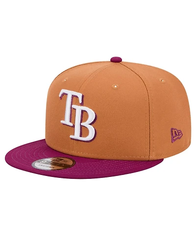 New Era Men's Brown, Purple Tampa Bay Rays Color Pack Two-Tone 9FIFTY Snapback Hat