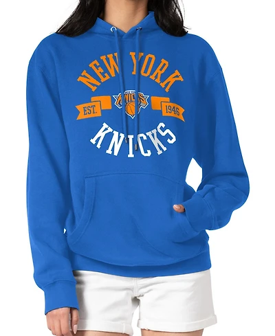 G-iii 4Her by Carl Banks Women's Blue New York Knicks City Pullover Hoodie