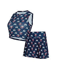 Concepts Sport Women's Concepts Navy Minnesota Twins Knit Tank Top and Skort Set