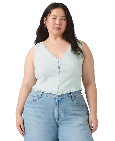 Levi's Plus Teagan V-Neck Sleeveless Blouse