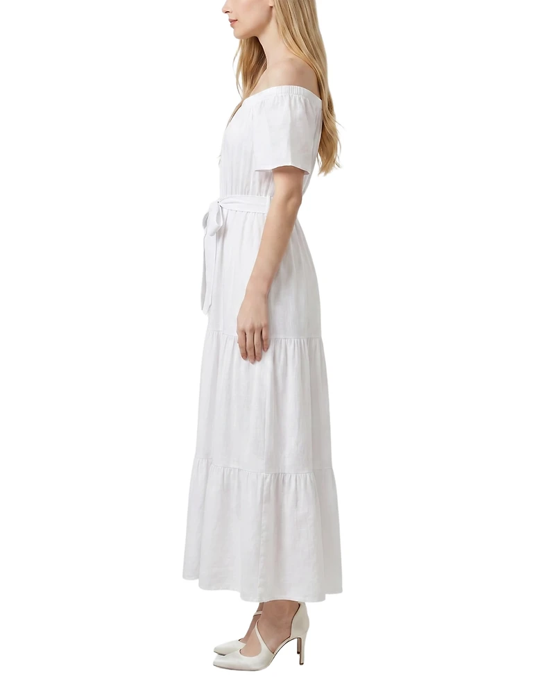 Ny Collection Petite Off The Shoulder Maxi Dress