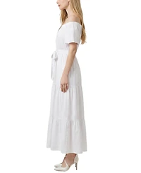 Ny Collection Petite Off The Shoulder Maxi Dress