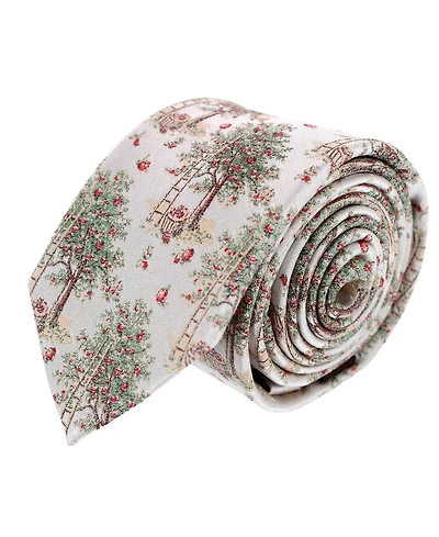 Trafalgar Men's Fall Apple Orchard Silk Novelty Necktie