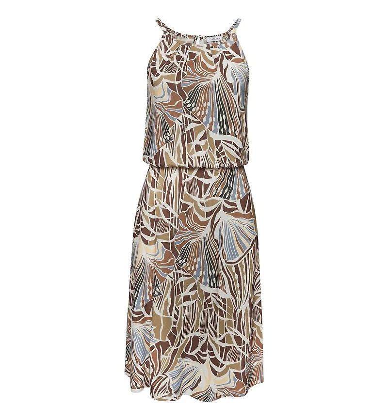 Lascana Women's High Neck Print Dress