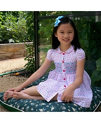 Rachel Riley Girls 2-10 Smocked Button-front Dress