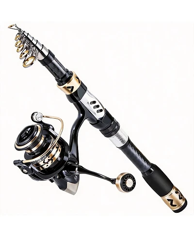 Aofar Fishing Rod Spinning Reel Combo Portable