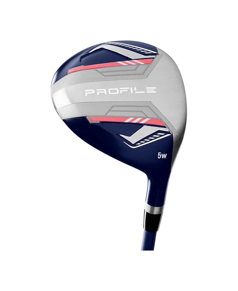 Wilson Profile 11 Piece Womens Left Hand Complete Golf Set with Cart Bag - Standard/Ladies