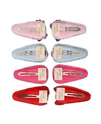 Peanuts Snoopy and Woodstock Sequin Snap Back Hair Clips 8-Piece Set Official License, Peanuts Gifts, Snoopy Things