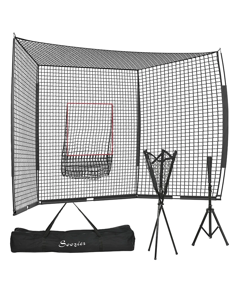 Aoligeijs Baseball Practice Net With Tee And Caddy