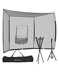 Aoligeijs Baseball Practice Net With Tee And Caddy
