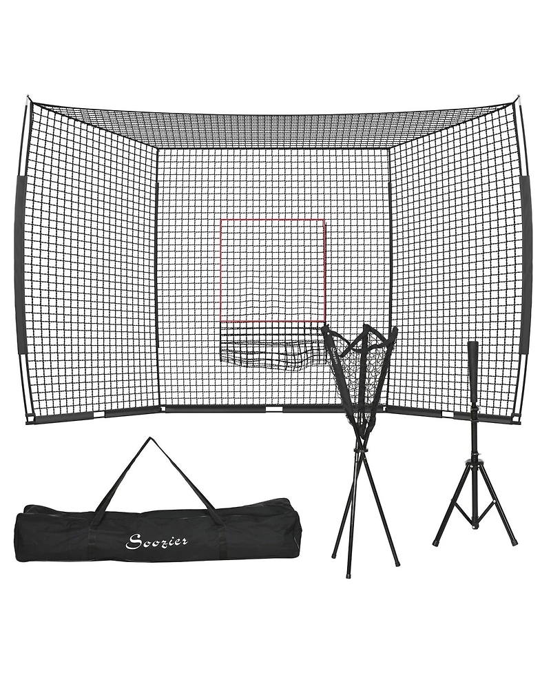 Aoligeijs Baseball Practice Net With Tee And Caddy