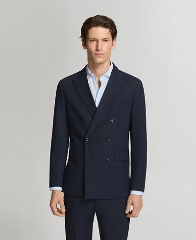 Mango Men's Monaco Double-Breasted Slim-Fit Suit Blazer