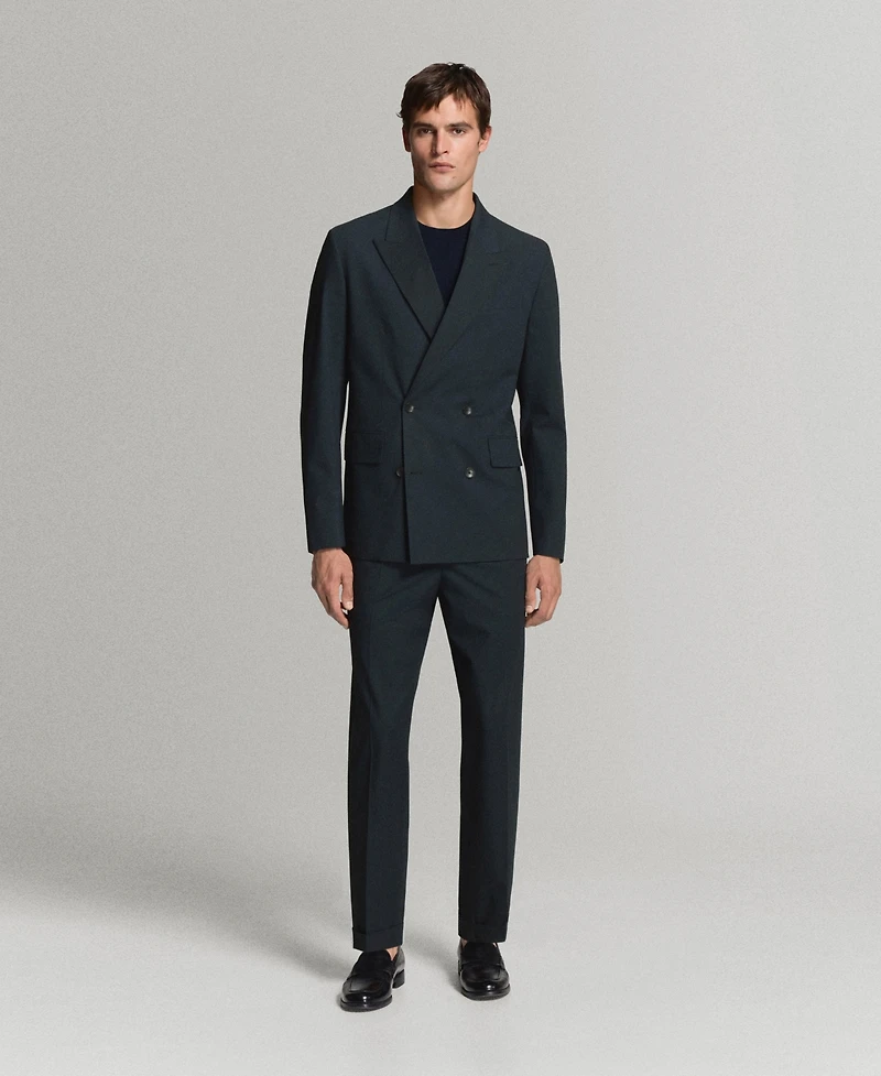 Mango Men's Boston Regular-Fit Suit Pants