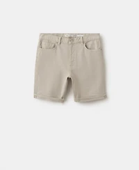 Mango Men's Slim-Fit Denim 9.45" Bermuda Shorts