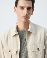 Mango Men's Pockets Regular-Fit Modal Jacket