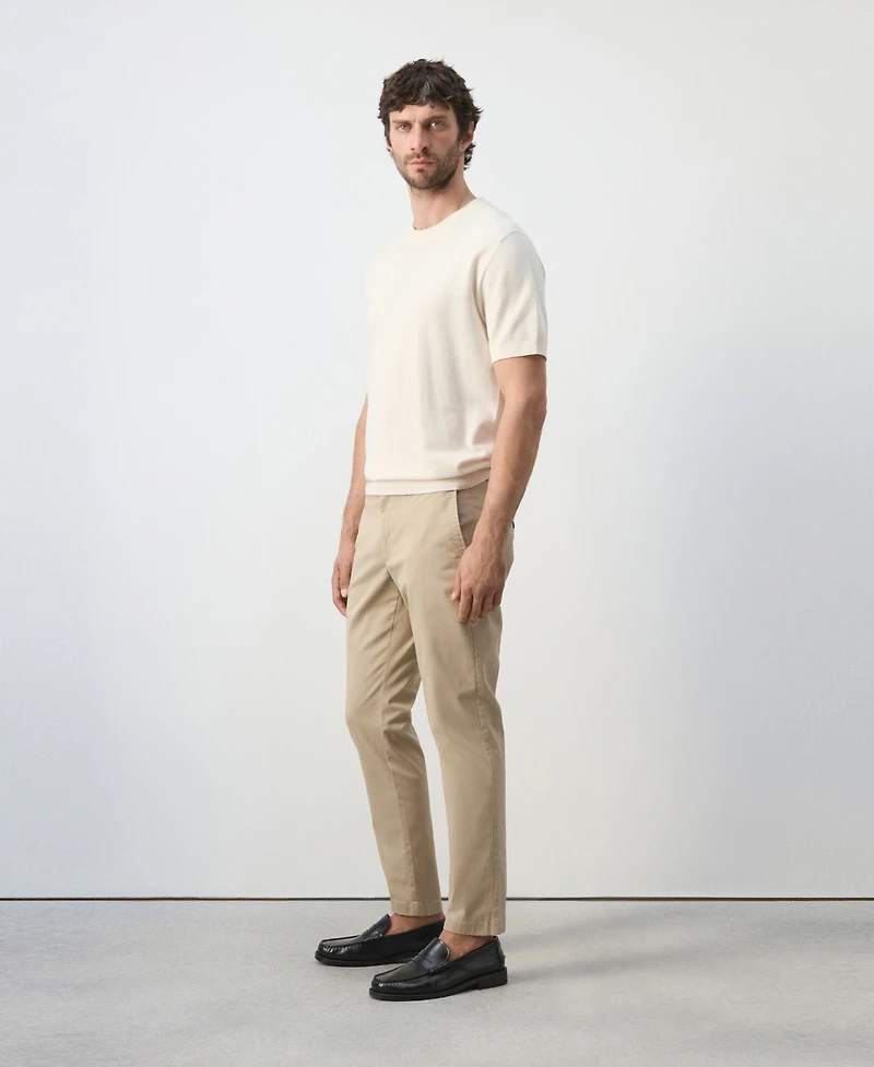 Mango Men's Prato Cropped Tapered Chino Pants