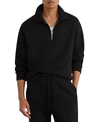 Reiss Men's Kurwin Cotton Heavyweight Half-Zip Sweatshirt