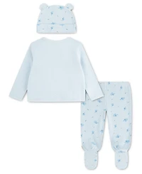 Huggies Baby Boys' Babywear Long-Sleeve Top, Footed Pants and Hat