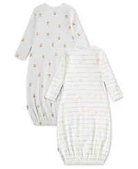 Huggies Baby Boys' and Baby Girls' Babywear Long-Sleeve Gowns, 2-Pack