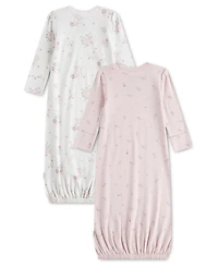 Huggies Baby Girls' Babywear Long-Sleeve Gowns, 2-Pack